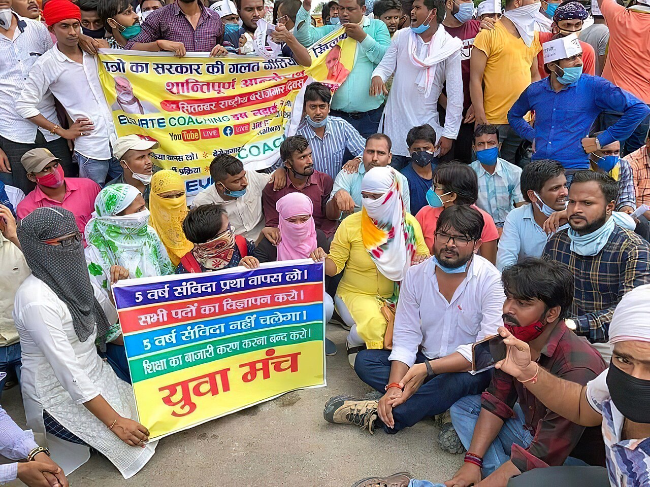 Youth unemployment day protest